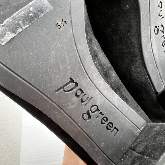 Paul Green Women's Black Suede Paul Stacia Pointed Toe Pump Heels Size 8 - Picture 12 of 13